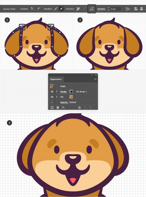 آموزش طراحی لوگوی سگ در ایلوستریتور